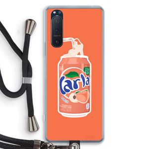 CaseCompany S(peach)less: Sony Xperia 5 II Transparant Hoesje met koord