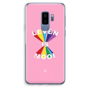 CaseCompany Het Leven Is Mooi: Samsung Galaxy S9 Plus Transparant Hoesje