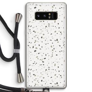 CaseCompany Terrazzo N°14: Samsung Galaxy Note 8 Transparant Hoesje met koord