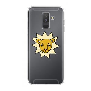 CaseCompany Kleine leeuw: Samsung Galaxy A6 Plus (2018) Transparant Hoesje