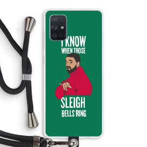 CaseCompany Sleigh Bells Ring: Samsung Galaxy A71 Transparant Hoesje met koord