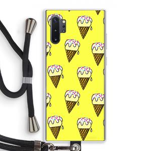 CaseCompany Isjes: Samsung Galaxy Note 10 Plus Transparant Hoesje met koord