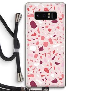 CaseCompany Terrazzo N°15: Samsung Galaxy Note 8 Transparant Hoesje met koord