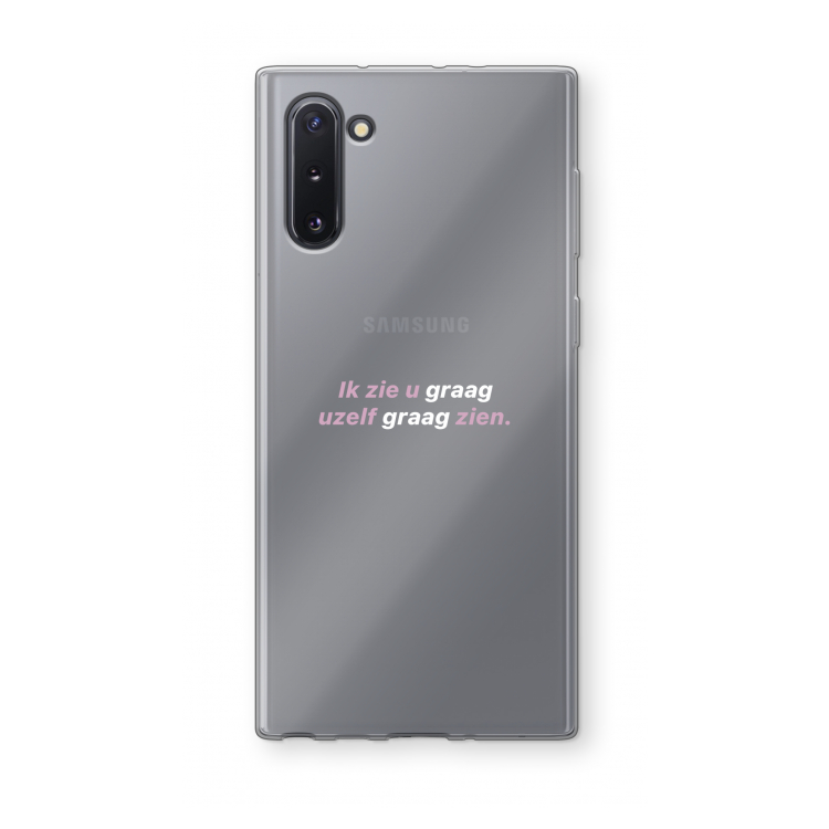 CaseCompany uzelf graag zien: Samsung Galaxy Note 10 Transparant Hoesje