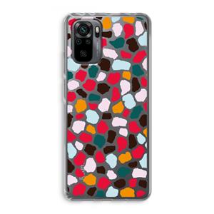CaseCompany Colored Giraffe: Xiaomi Redmi Note 10 Pro Transparant Hoesje