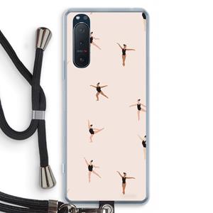 CaseCompany Dancing #1: Sony Xperia 5 II Transparant Hoesje met koord