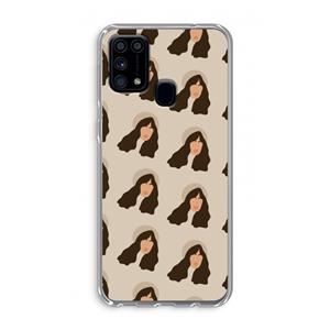 CaseCompany Bonjour mon amour: Samsung Galaxy M31 Transparant Hoesje