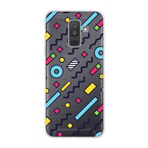 CaseCompany 8-bit N°8: Samsung Galaxy A6 Plus (2018) Transparant Hoesje