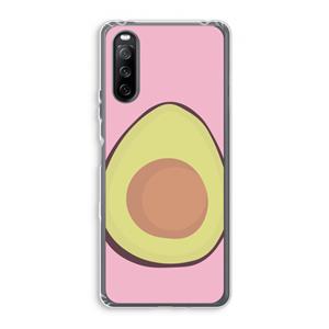CaseCompany Avocado: Sony Xperia 10 III Transparant Hoesje