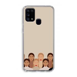 CaseCompany Girls girls girls: Samsung Galaxy M31 Transparant Hoesje