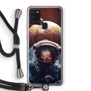 CaseCompany Voyager: Samsung Galaxy A21s Transparant Hoesje met koord