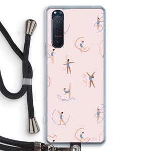 CaseCompany Dancing #3: Sony Xperia 5 II Transparant Hoesje met koord