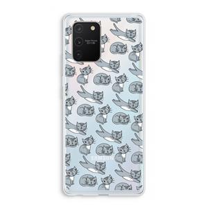 CaseCompany Poezen: Samsung Galaxy S10 Lite Transparant Hoesje