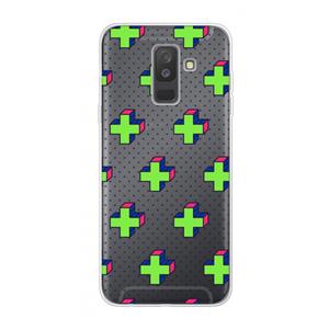 CaseCompany 8-bit N°10: Samsung Galaxy A6 Plus (2018) Transparant Hoesje