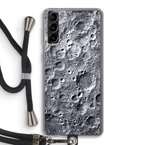 CaseCompany Maanlandschap: Samsung Galaxy S21 Plus Transparant Hoesje met koord