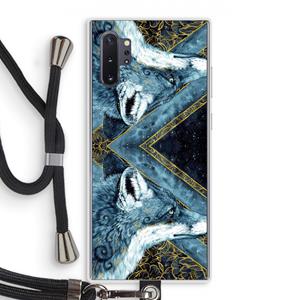 CaseCompany Golden Fox: Samsung Galaxy Note 10 Plus Transparant Hoesje met koord
