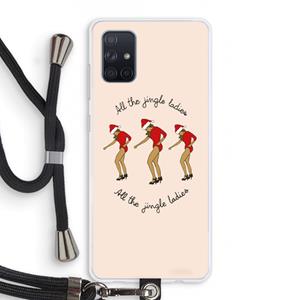 CaseCompany Jingle Ladies: Samsung Galaxy A71 Transparant Hoesje met koord