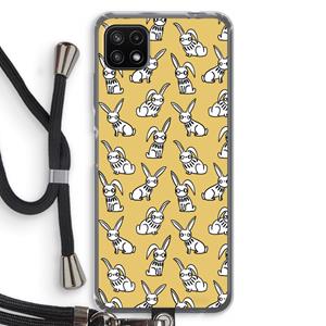 CaseCompany Haas: Samsung Galaxy A22 5G Transparant Hoesje met koord