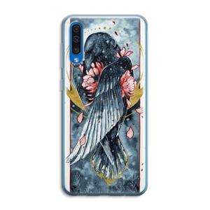 CaseCompany Golden Raven: Samsung Galaxy A50 Transparant Hoesje
