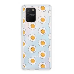 CaseCompany Bacon to my eggs #1: Samsung Galaxy S10 Lite Transparant Hoesje