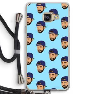 CaseCompany Drake Away: Samsung Galaxy A3 (2016) Transparant Hoesje met koord