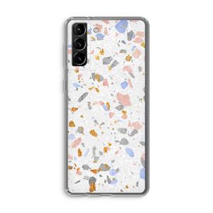 CaseCompany Terrazzo N°8: Samsung Galaxy S21 Plus Transparant Hoesje