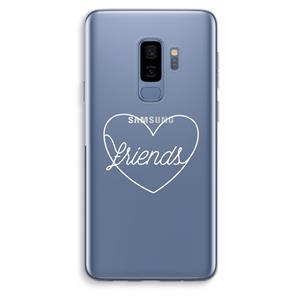 CaseCompany Friends heart pastel: Samsung Galaxy S9 Plus Transparant Hoesje