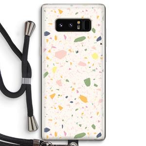 CaseCompany Terrazzo N°21: Samsung Galaxy Note 8 Transparant Hoesje met koord