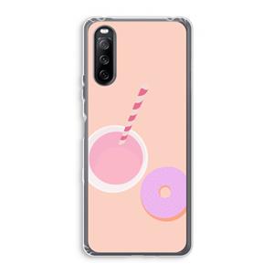 CaseCompany Donut: Sony Xperia 10 III Transparant Hoesje