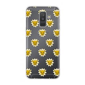 CaseCompany Leeuwenkoppen: Samsung Galaxy A6 Plus (2018) Transparant Hoesje