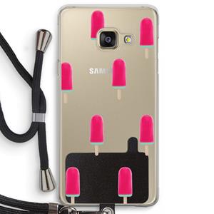 CaseCompany Waterijsje: Samsung Galaxy A3 (2016) Transparant Hoesje met koord