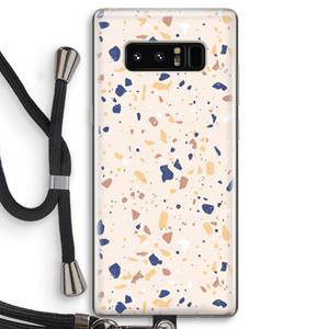 CaseCompany Terrazzo N°23: Samsung Galaxy Note 8 Transparant Hoesje met koord