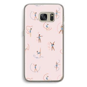 CaseCompany Dancing #3: Samsung Galaxy S7 Transparant Hoesje