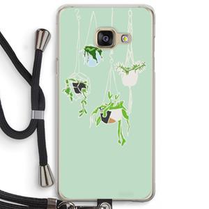 CaseCompany Hang In There: Samsung Galaxy A3 (2016) Transparant Hoesje met koord