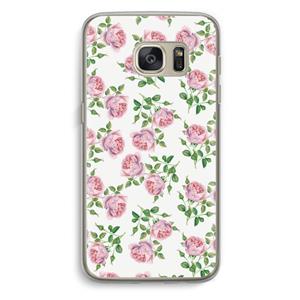 CaseCompany Kleine roosjes: Samsung Galaxy S7 Transparant Hoesje