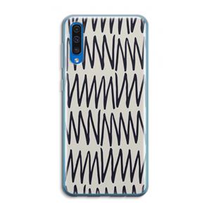 CaseCompany Marrakech Zigzag: Samsung Galaxy A50 Transparant Hoesje