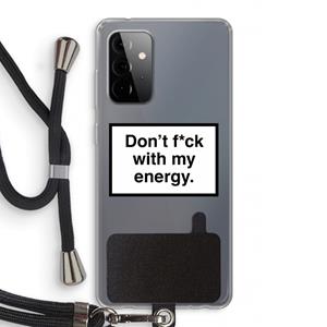 CaseCompany My energy: Samsung Galaxy A72 5G Transparant Hoesje met koord