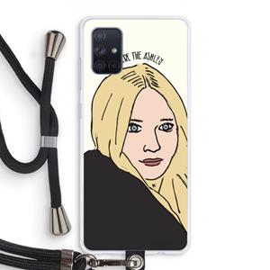 CaseCompany Ashley: Samsung Galaxy A71 Transparant Hoesje met koord