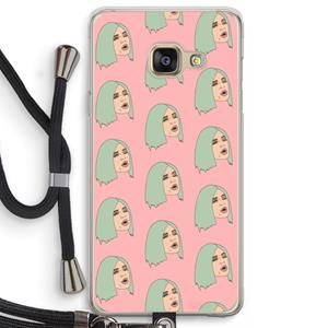CaseCompany King Kylie: Samsung Galaxy A3 (2016) Transparant Hoesje met koord
