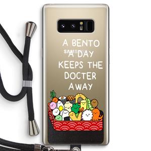 CaseCompany Bento a day: Samsung Galaxy Note 8 Transparant Hoesje met koord