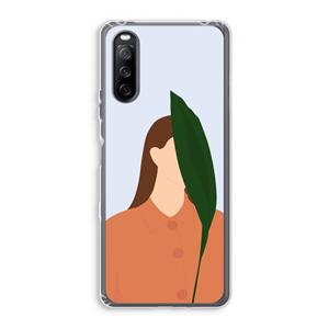 CaseCompany Leaf: Sony Xperia 10 III Transparant Hoesje
