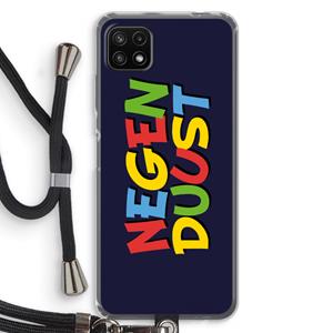 CaseCompany 90's One: Samsung Galaxy A22 5G Transparant Hoesje met koord