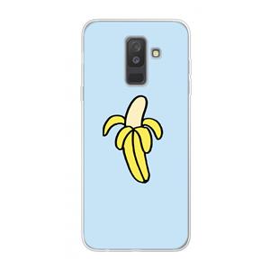 CaseCompany Banana: Samsung Galaxy A6 Plus (2018) Transparant Hoesje