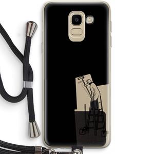 CaseCompany Musketon Painter: Samsung Galaxy J6 (2018) Transparant Hoesje met koord