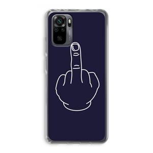 CaseCompany F**k U: Xiaomi Redmi Note 10 Pro Transparant Hoesje