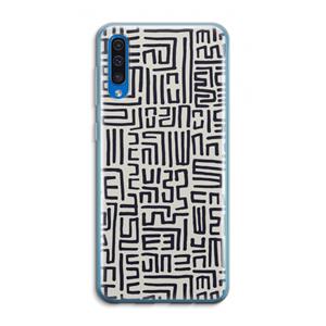 CaseCompany Moroccan Print: Samsung Galaxy A50 Transparant Hoesje