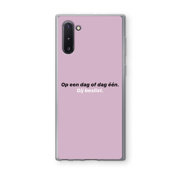 CaseCompany gij beslist: Samsung Galaxy Note 10 Transparant Hoesje