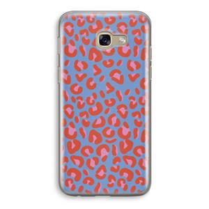 CaseCompany Leopard blue: Samsung Galaxy A5 (2017) Transparant Hoesje