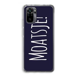 CaseCompany Moatsje!: Xiaomi Redmi Note 10 Pro Transparant Hoesje