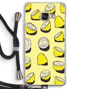 CaseCompany When Life Gives You Lemons...: Samsung Galaxy A3 (2016) Transparant Hoesje met koord